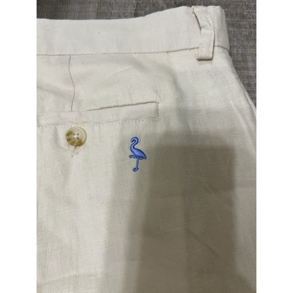 TailorByrd Collection Linen Pants Mens 36x31 Straight Beige Beach Casual Chino - Picture 6 of 8